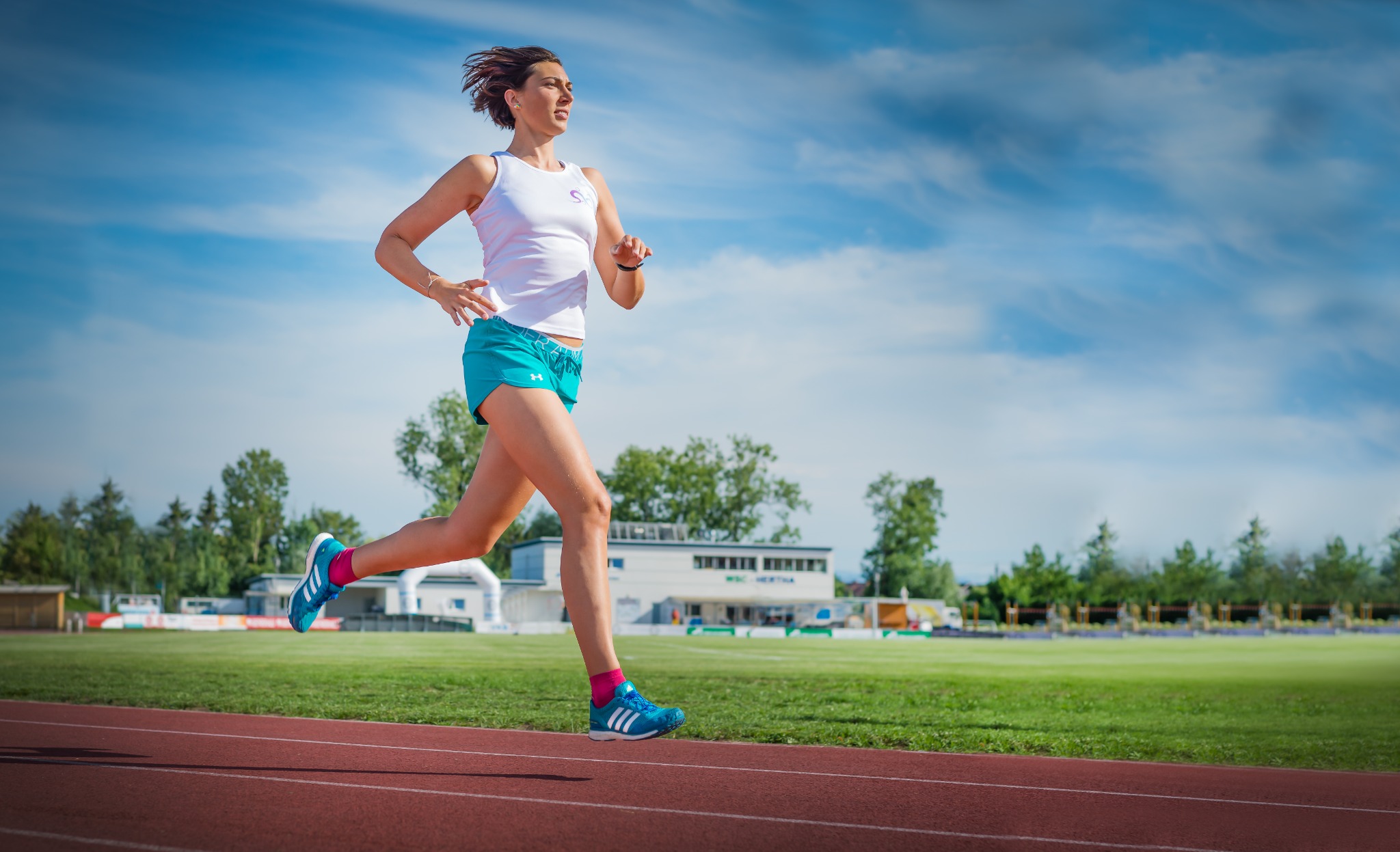 Sandra Ohler beim Lauftraining